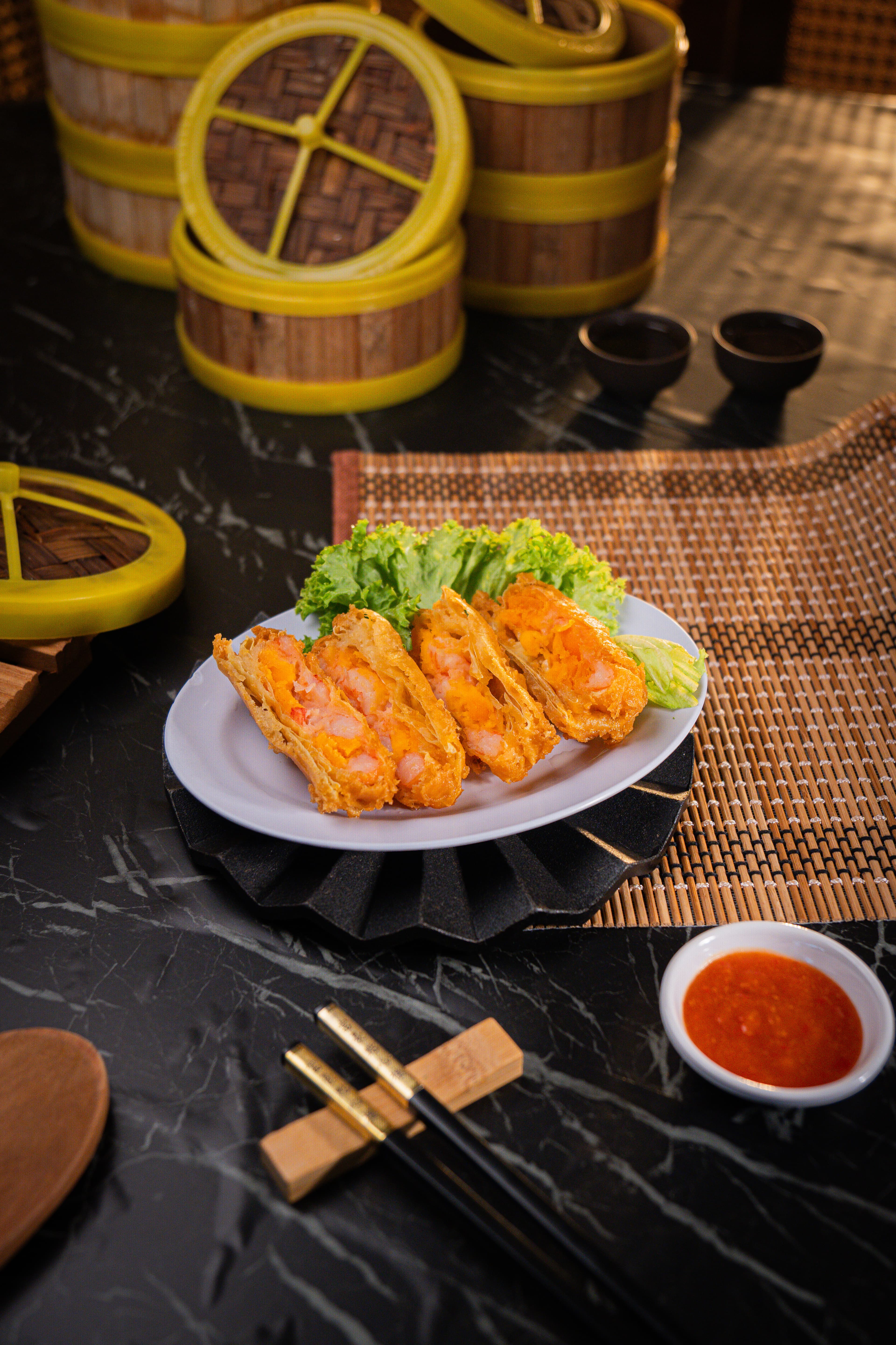 Foo Hou Dim Sum crispy golden dim sum platter