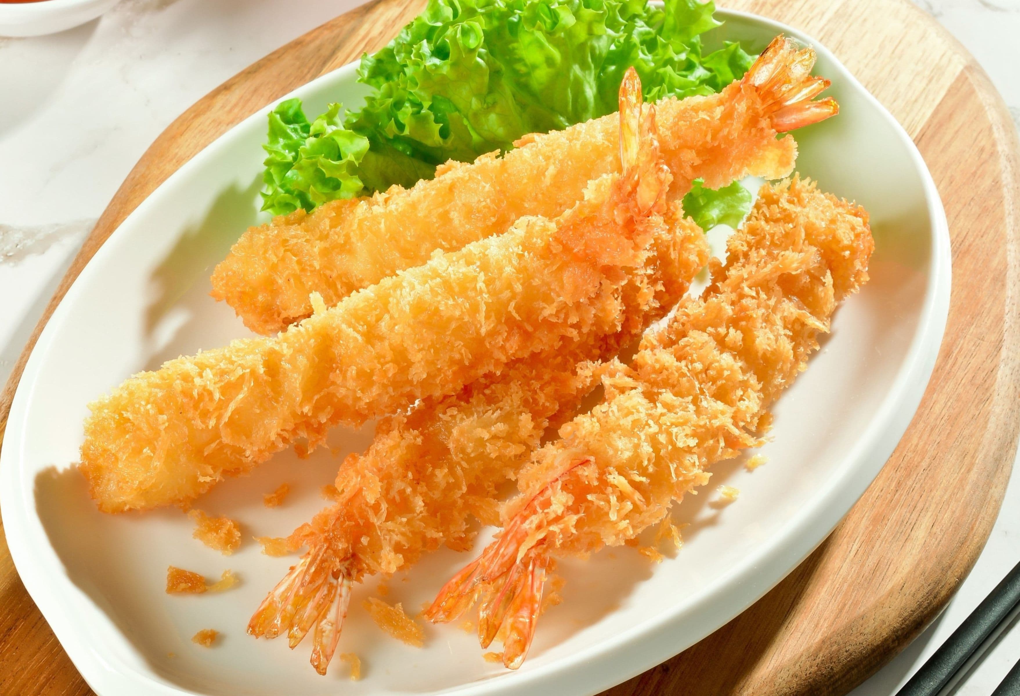 Foo Hou Dim Sum 天妇罗炸虾 Deep Fried Tempura Prawn