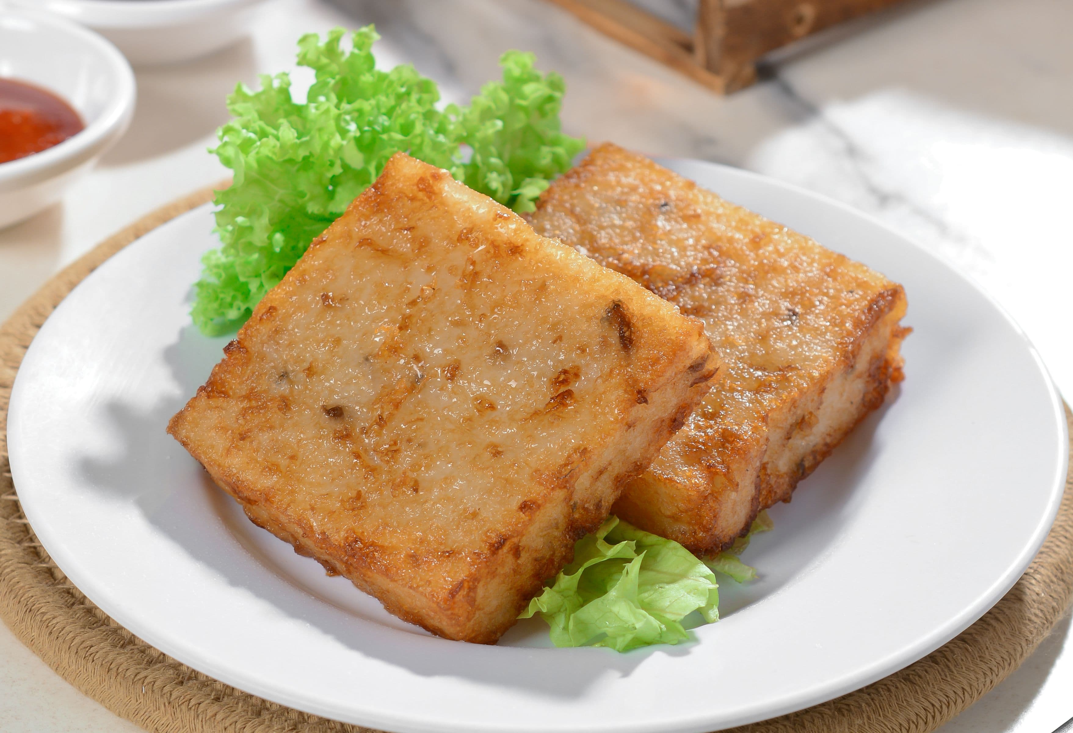 Foo Hou Dim Sum 酥炸萝卜糕 Pan Fried Radish Cake