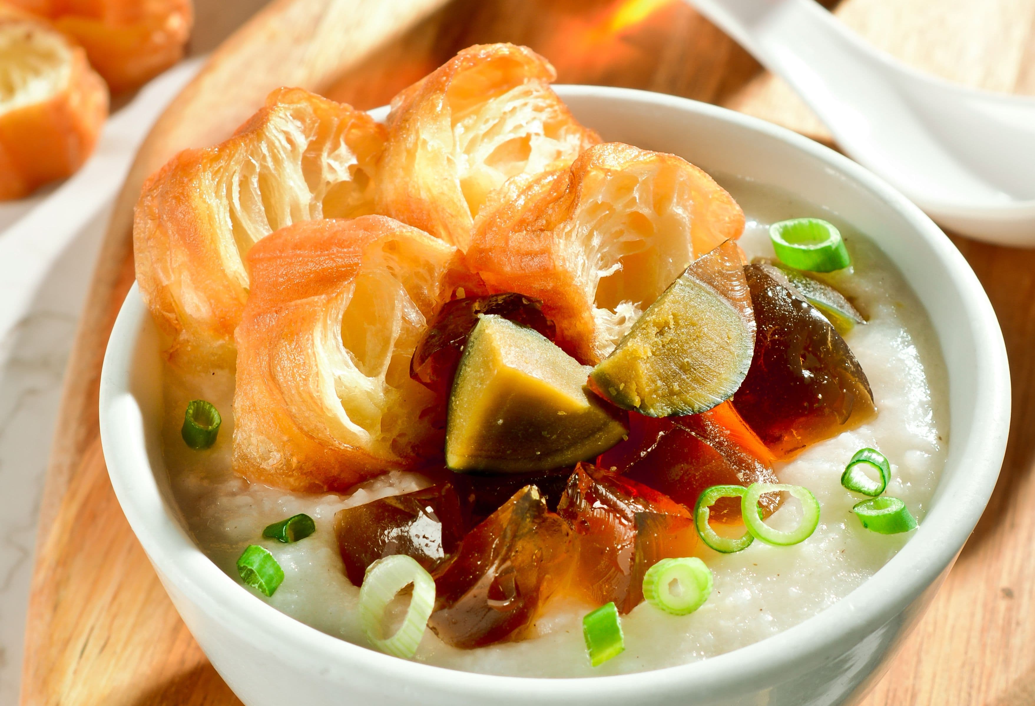 Foo Hou Dim Sum 皮蛋瘦肉粥 Porridge with Minced Pork & Century Egg