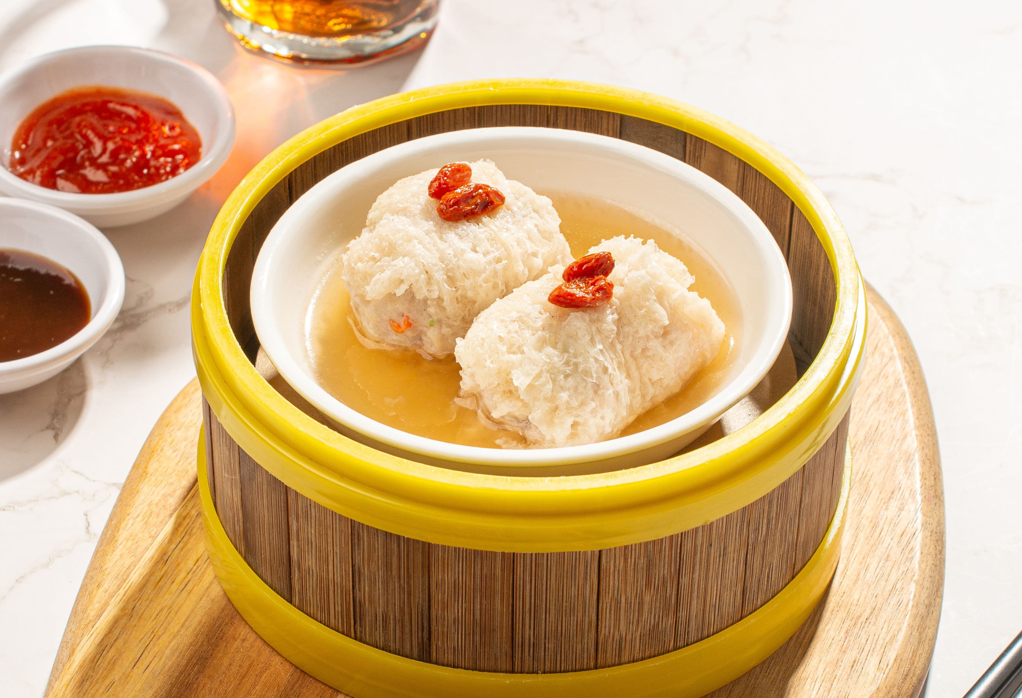 Foo Hou Dim Sum 上汤竹笙卷 Steamed Bamboo Rolls