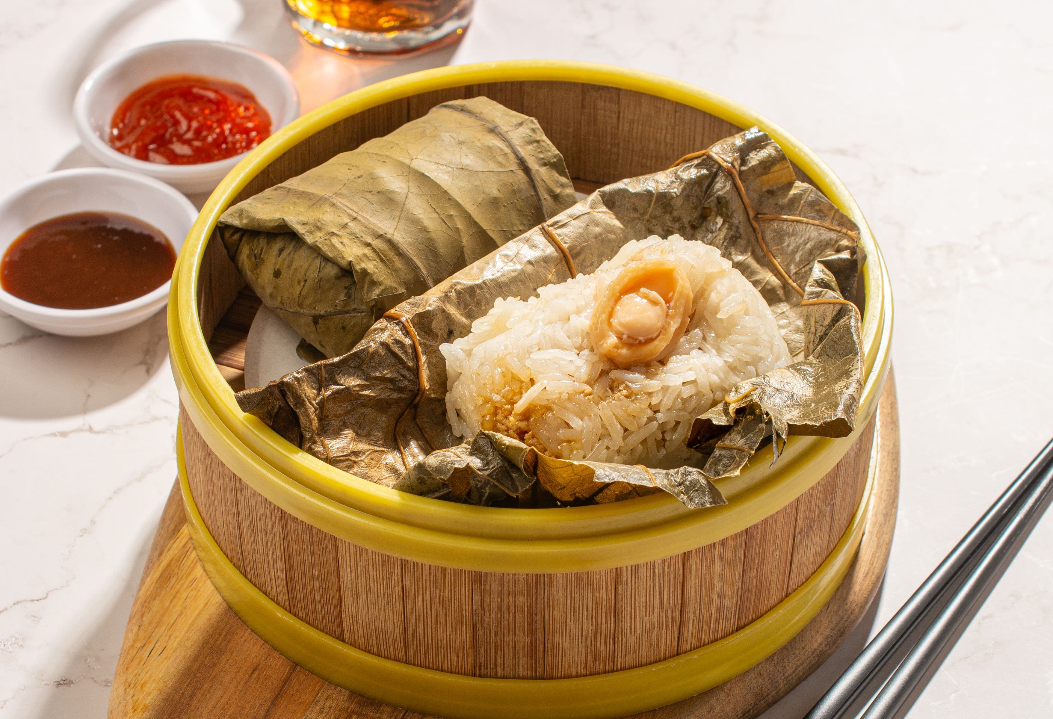 Foo Hou Dim Sum 鲍鱼仔珍珠鸡 Steamed Glutinous Rice Mixed with Diced Abalone and Chicken