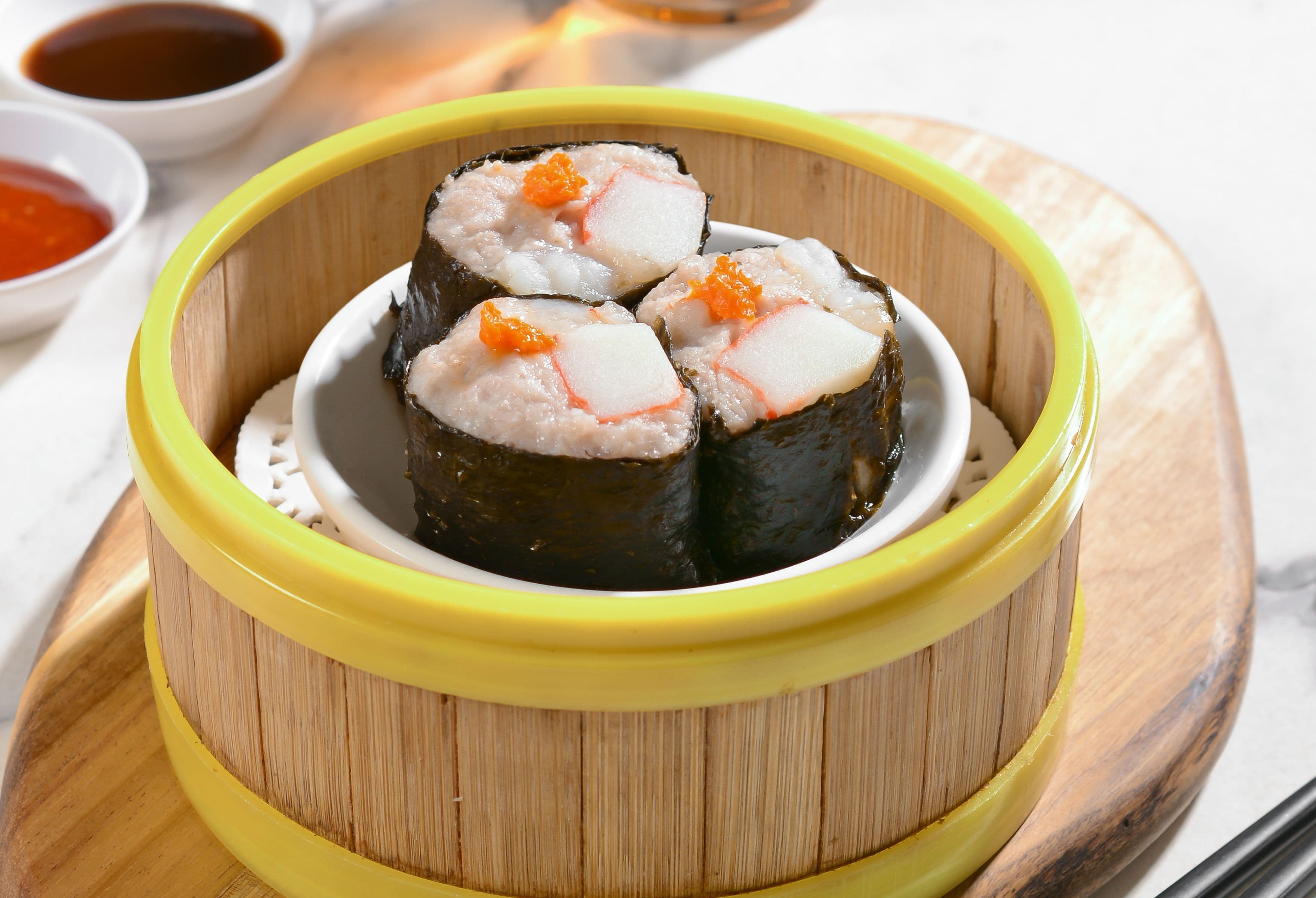 Foo Hou Dim Sum 蟹柳紫菜卷 Steamed Seaweed Rolls